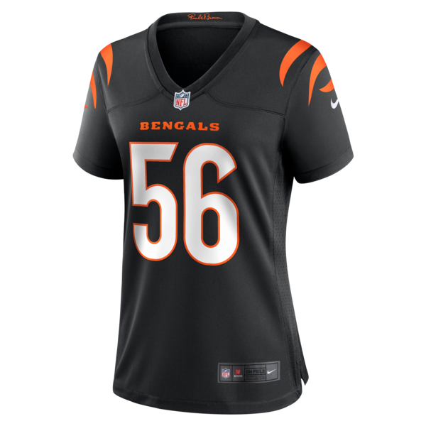 Myles Cole Cincinnati Bengals Nike Women's Team Game Jersey -  Black