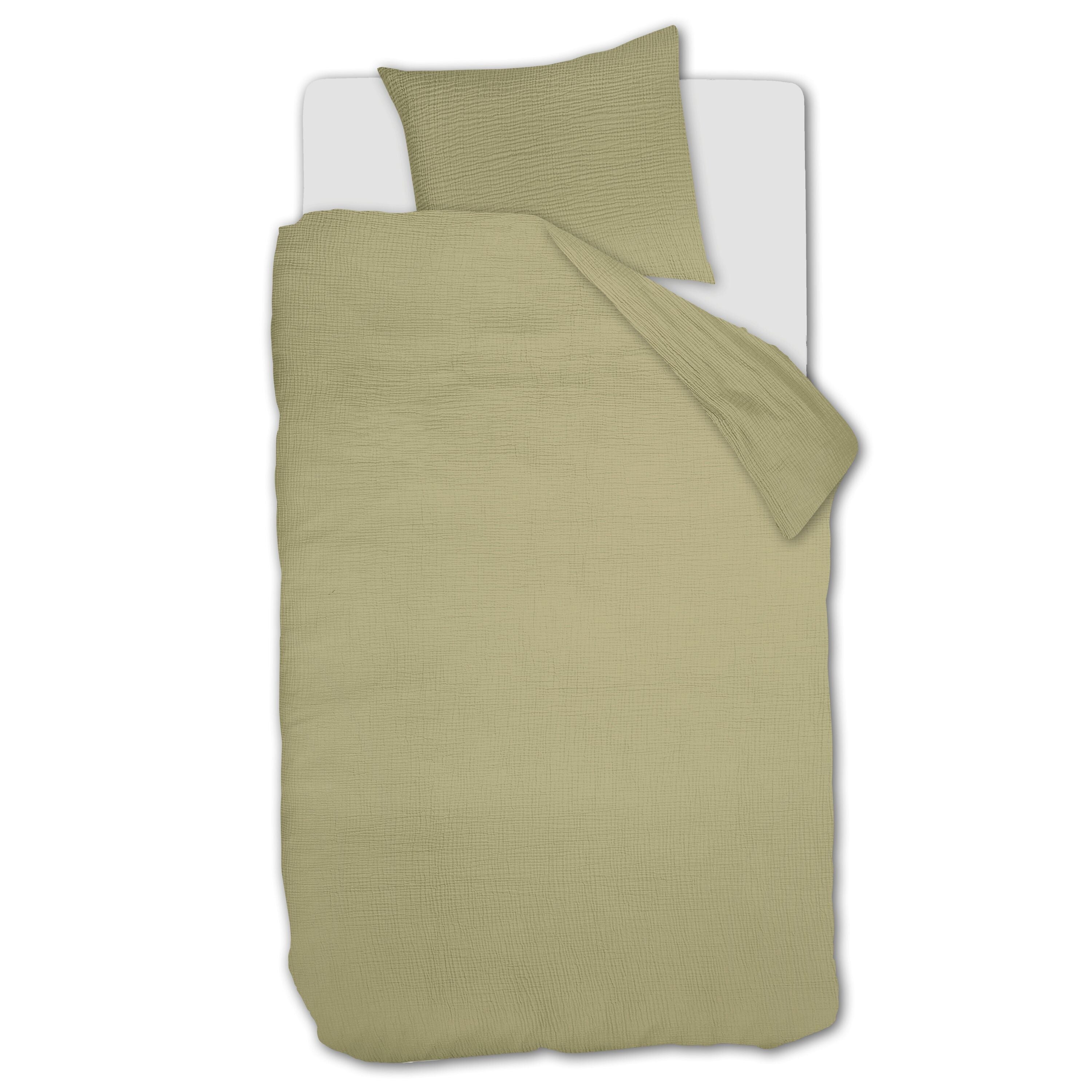 Beddinghouse Mist Groen Dekbedovertrek 140 x 200/220 cm