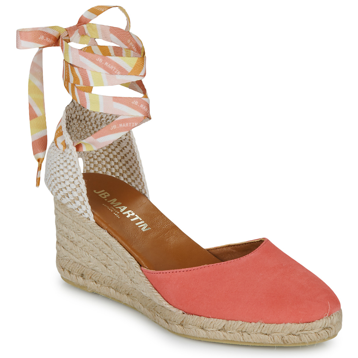 JB Martin - VISALIA - Velvet / Pink / Lacets / Bonbon
