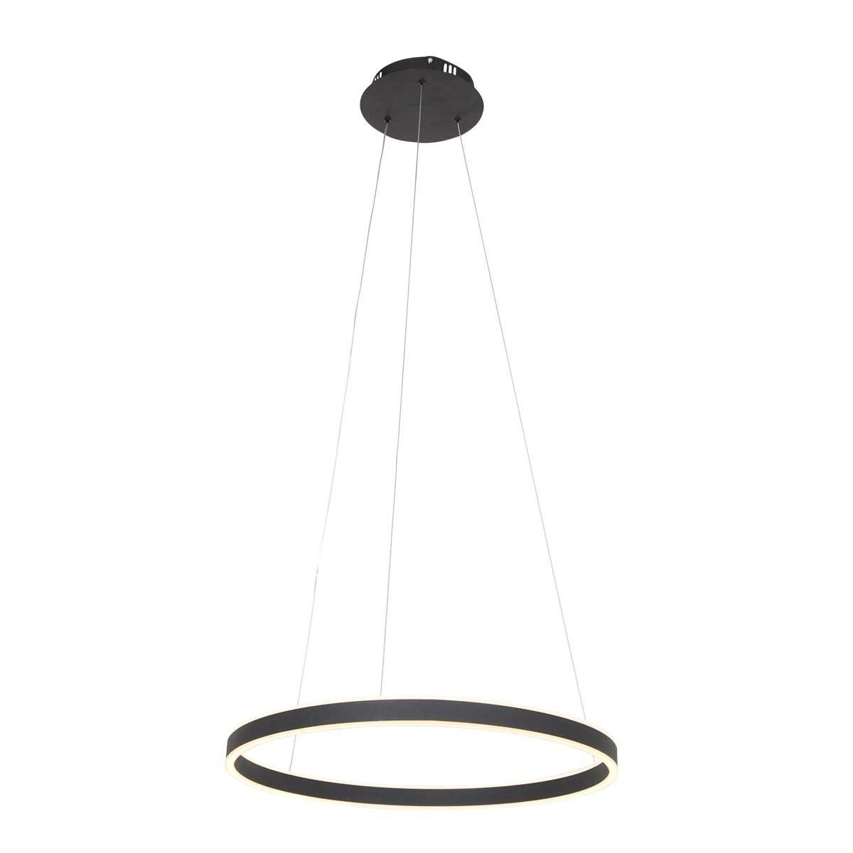 Steinhauer hanglamp Ringlux - 1 lichts - 60x 170 cm - zwart