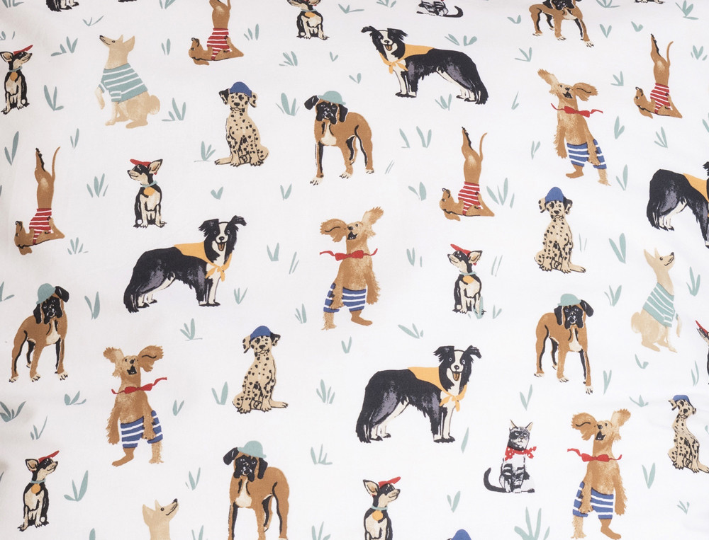 Linge de lit enfantChiens et chat