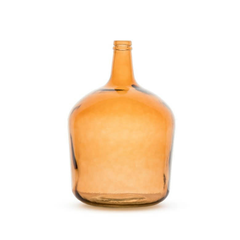 - Vase en verre dame jeanne 12 litres ambre