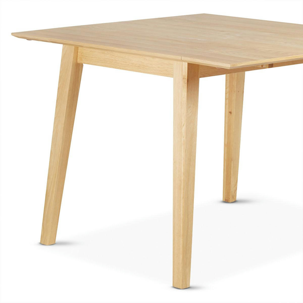MIKADO - Table repas 60 x 100 cm avec allonge chêne naturel