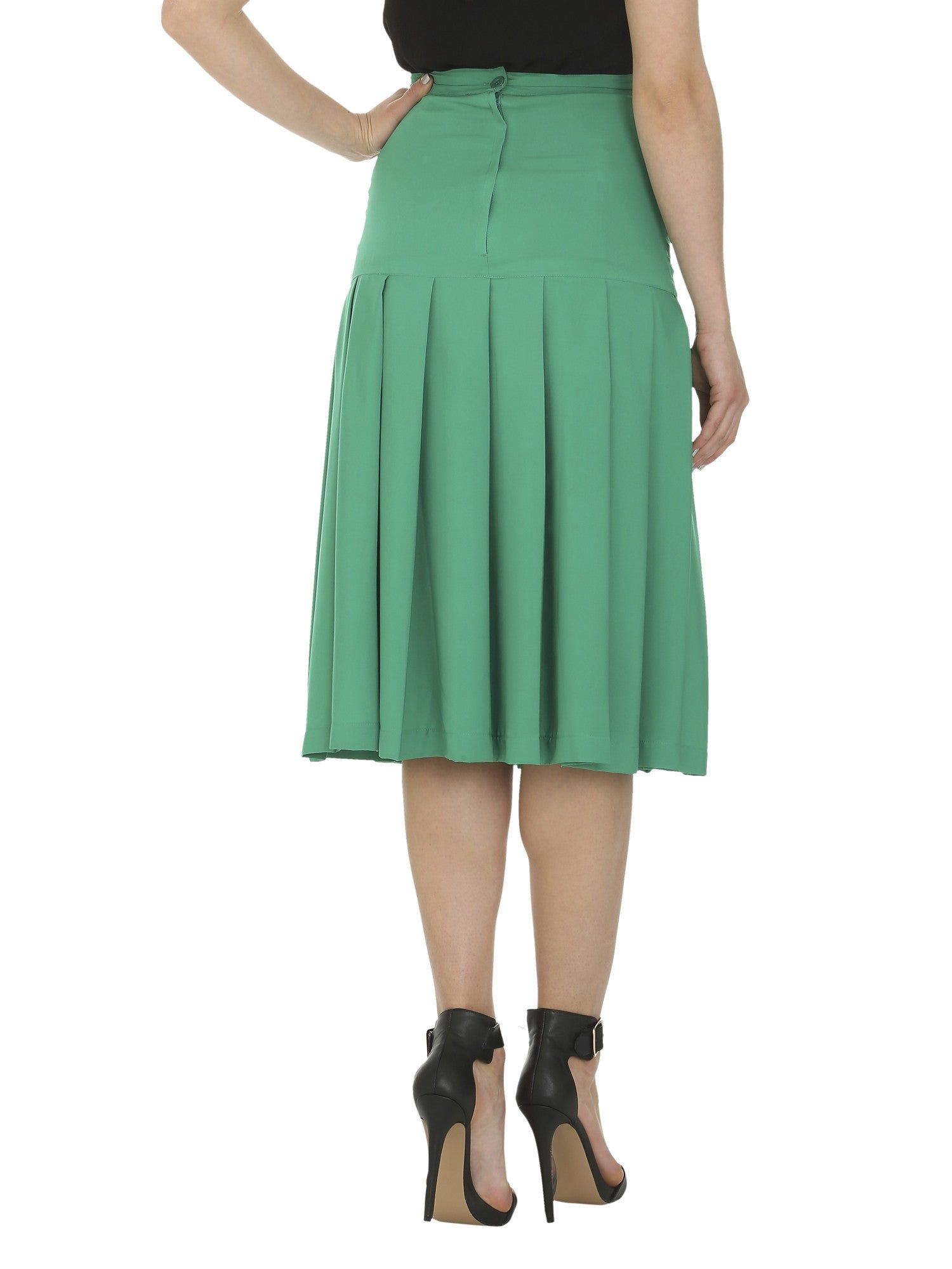 Cutie London Pleated Midi Skirt