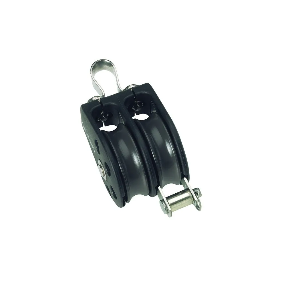 Barton Marine Double Fixed Pulley With Rope Support 350kg 8 mm
