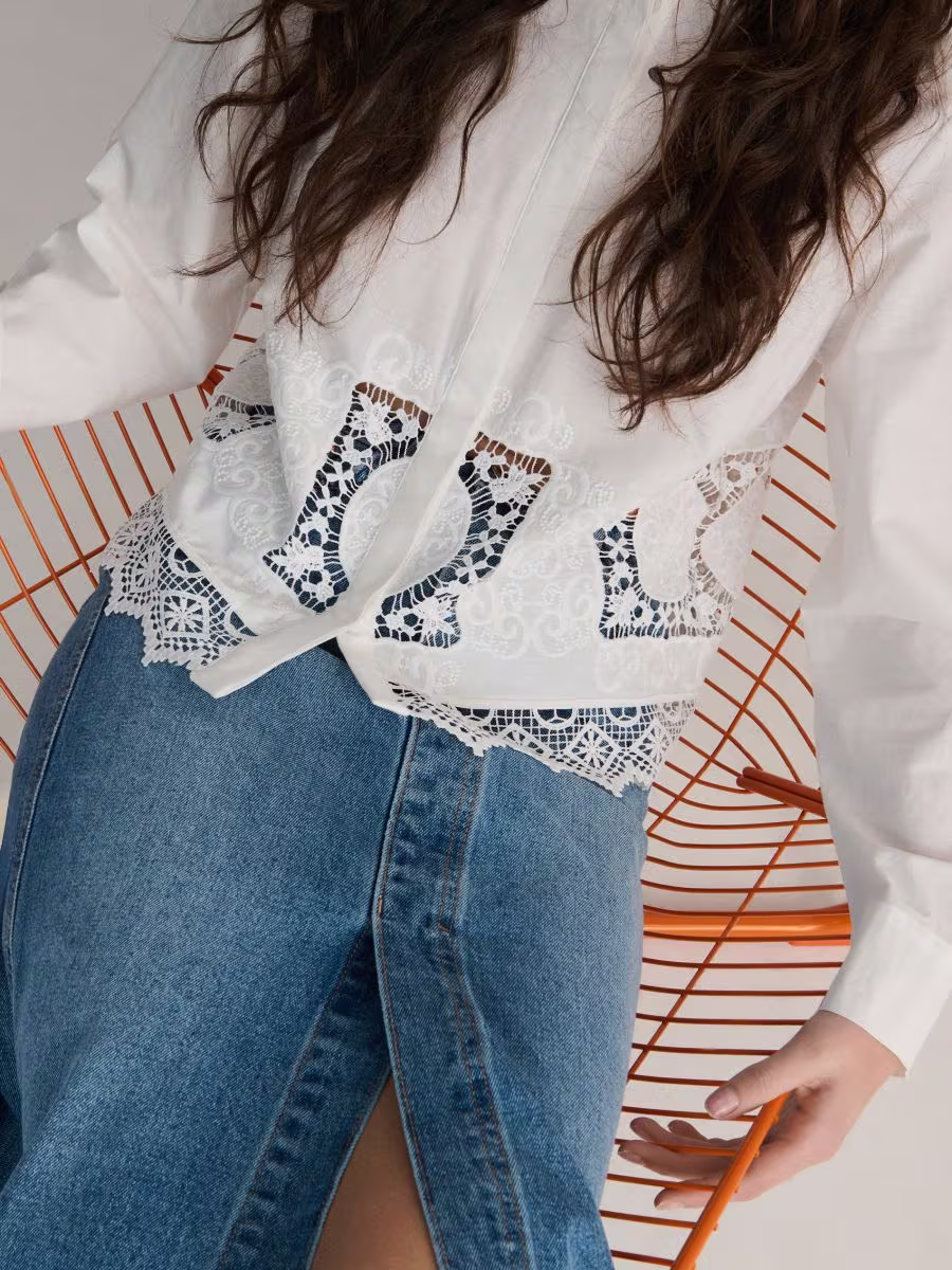 Embroidered Cotton Shirt