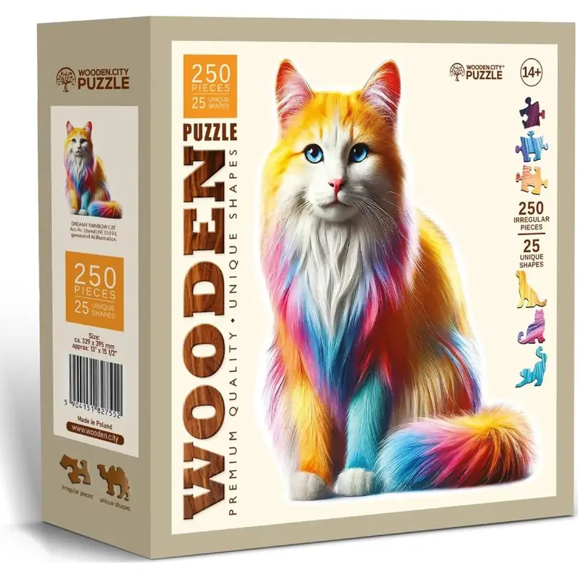 Puzzle Dreamy Rainbow Cat