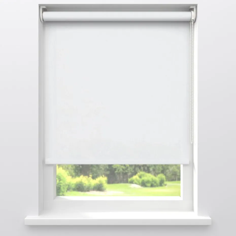 Kwantum Rolgordijnen | Fenstr Rolgordijn Lizzy  Lichtdoorlatend Wit