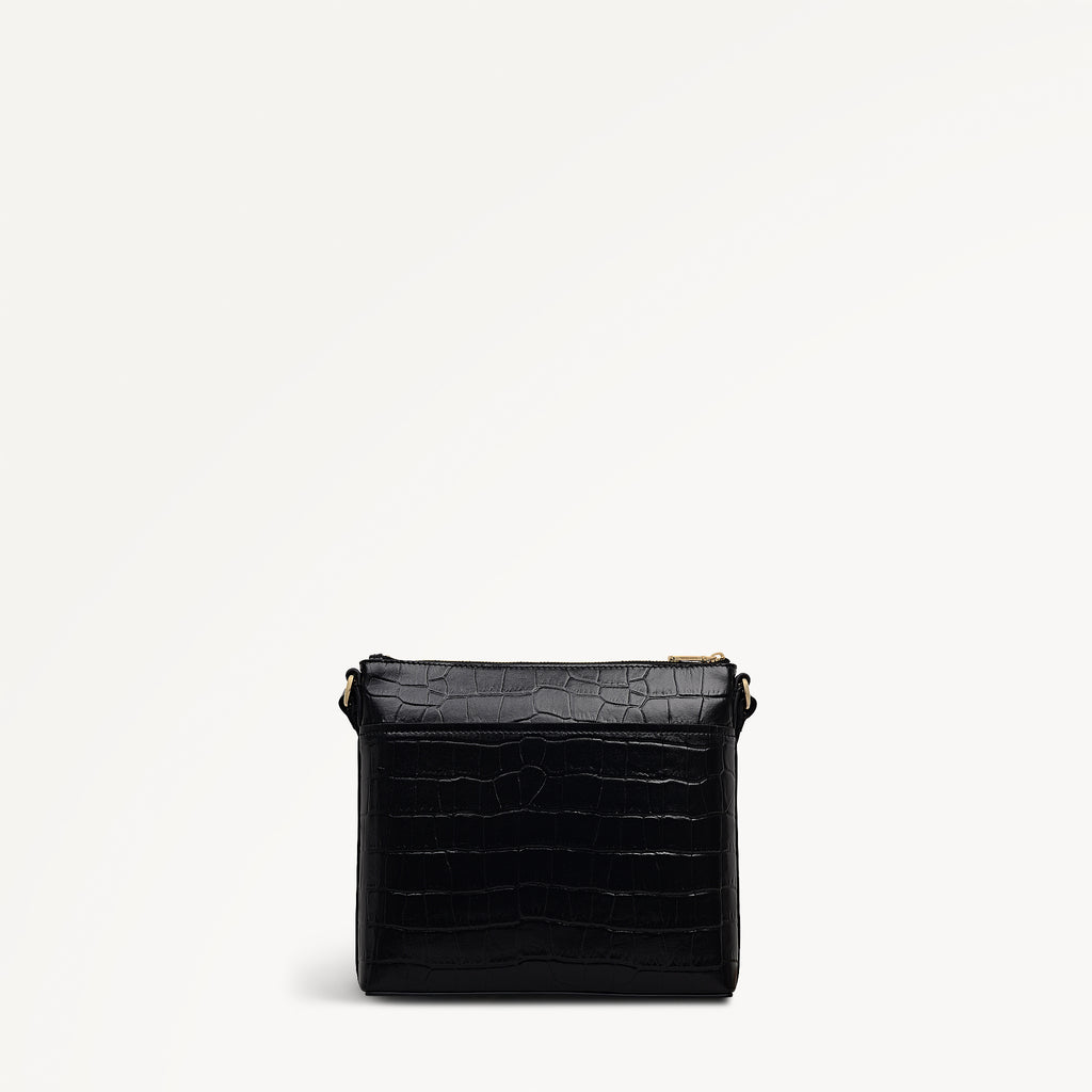 Pockets - Small Ziptop North-South Cross Body Bag