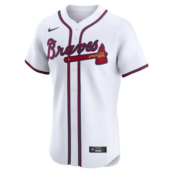 Joe Jimenez Atlanta Braves Nike Home Elite Player Jersey - White
