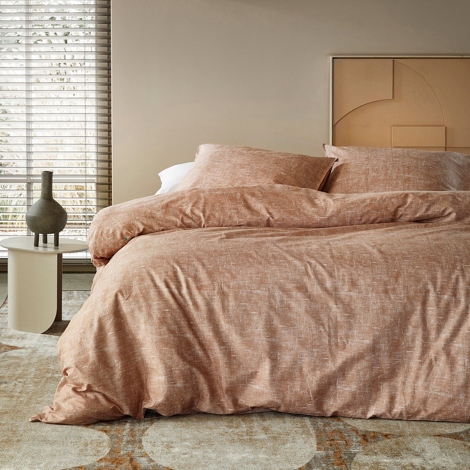 Damai Ebba Dekbedovertrek 240 x 200/220 cm - Terracotta