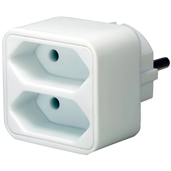 Reiseadapter, weiß, BxHxT: x 4 x 4 cm, für Innen