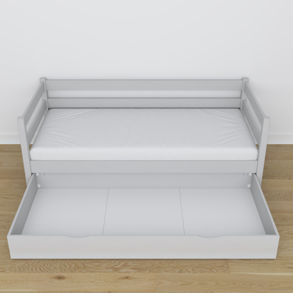 Drewniane łóżko sofa z szufladą N01
