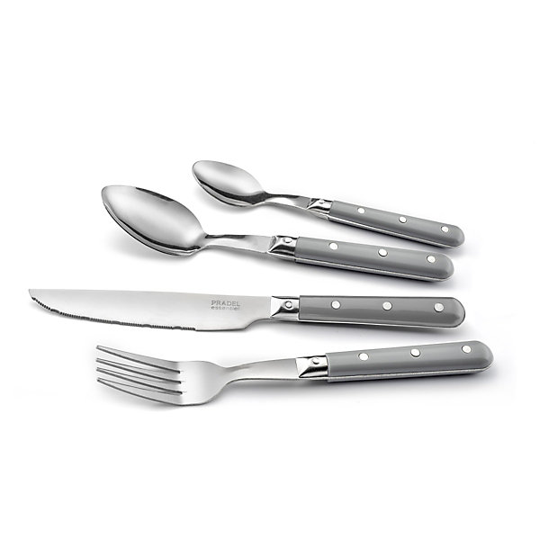 Ménagère 24 pièces Gris - Bistro-Club Gris par Pradel Essentiel