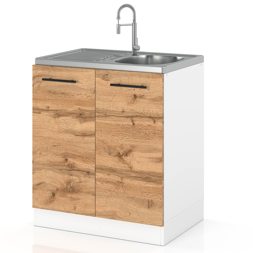Szafka kuchenna dolna drewniana pod zlew 60cm spremium wotan