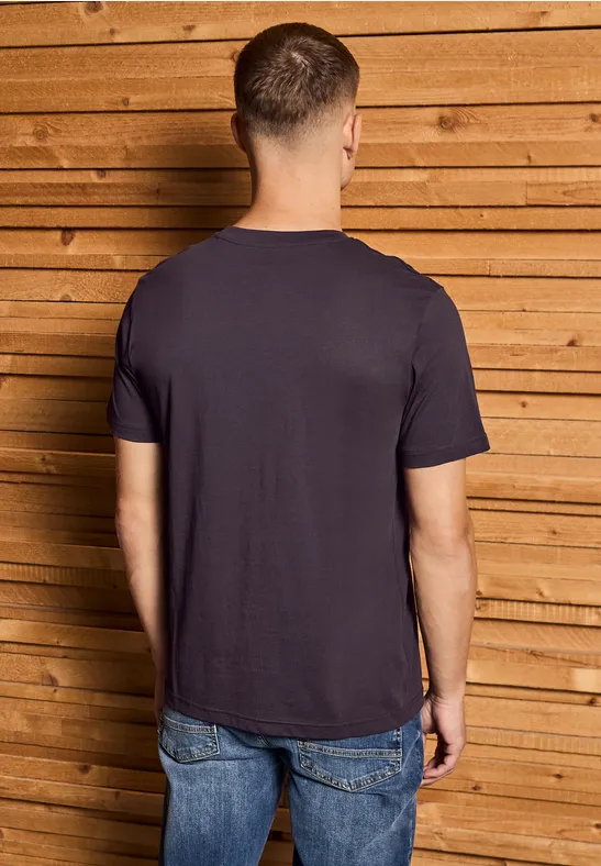 Basic T-Shirt aus reiner Baumwolle