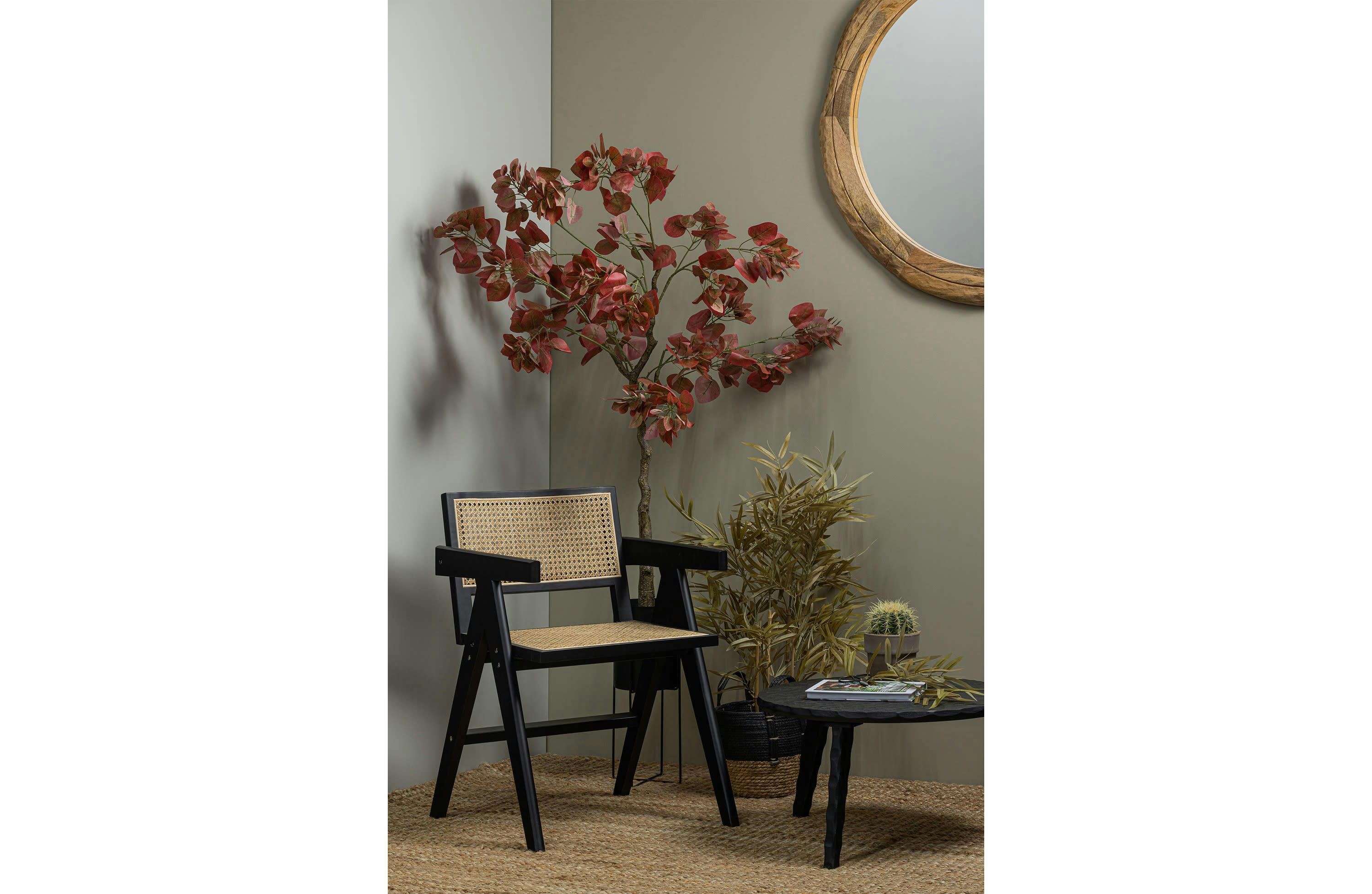MOISES - Table d'appoint en bois de manguier noir