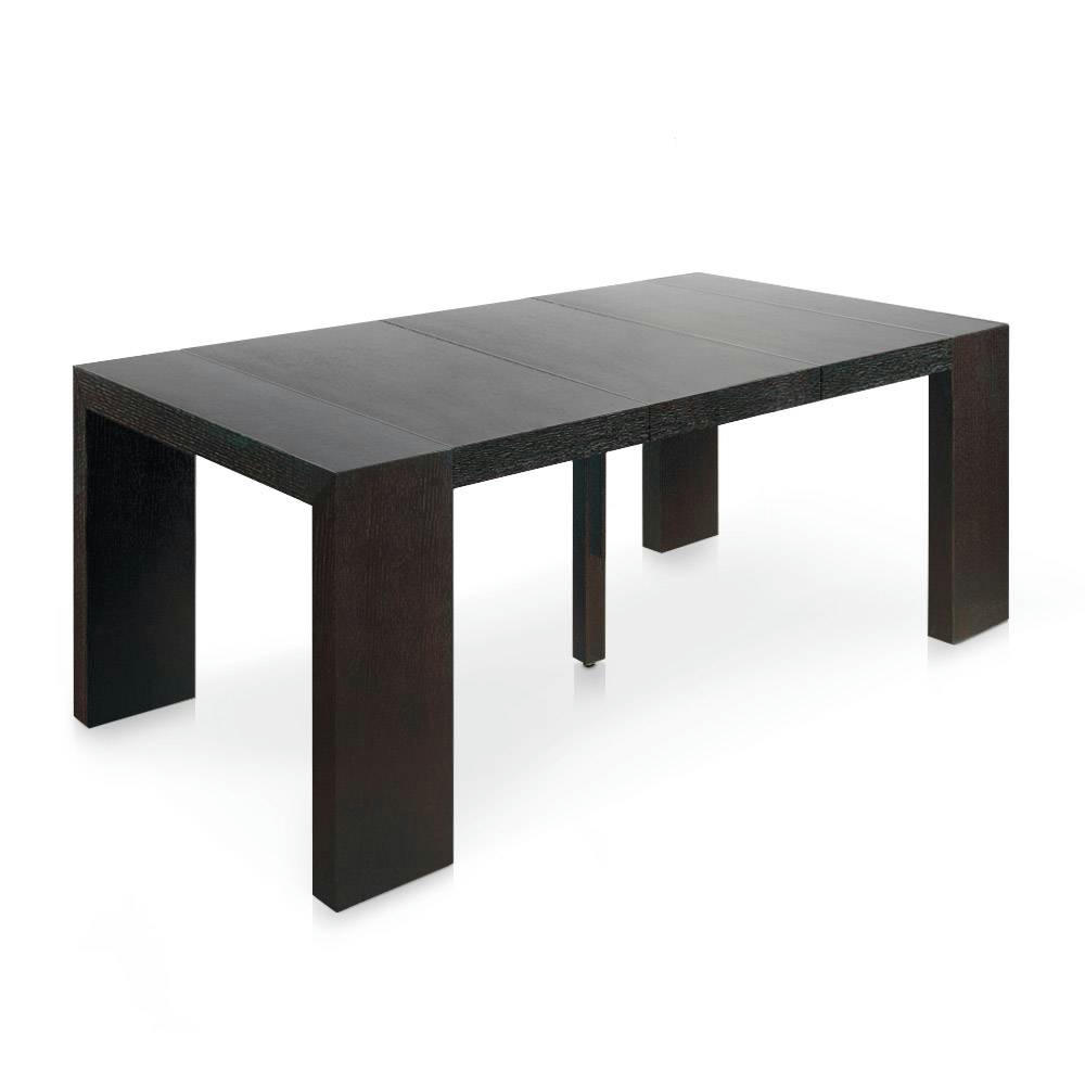 NASSAU - Table console extensible l bois wenge
