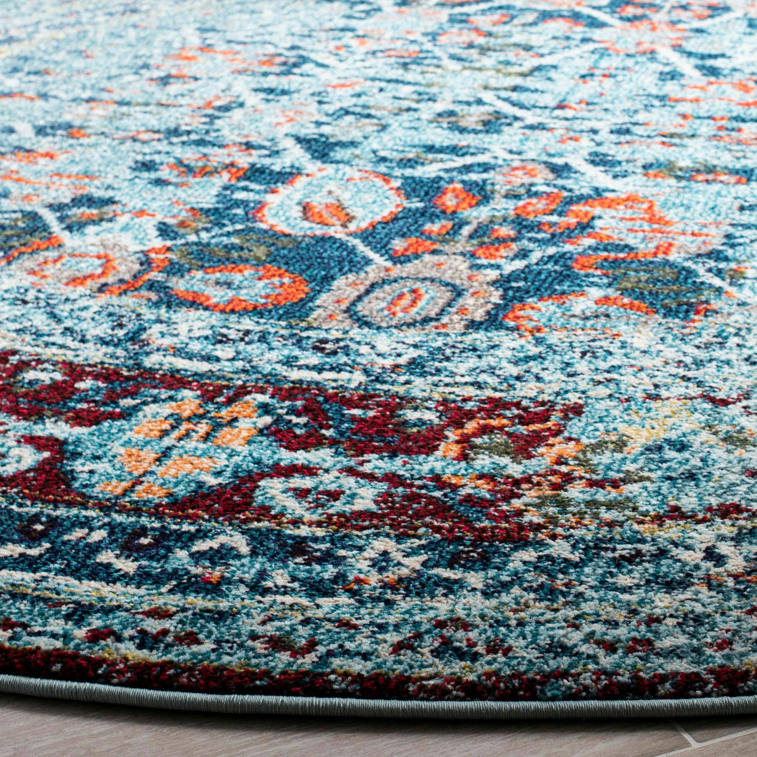 Safavieh Monaco 208 Rug Blue/Multi, 5
