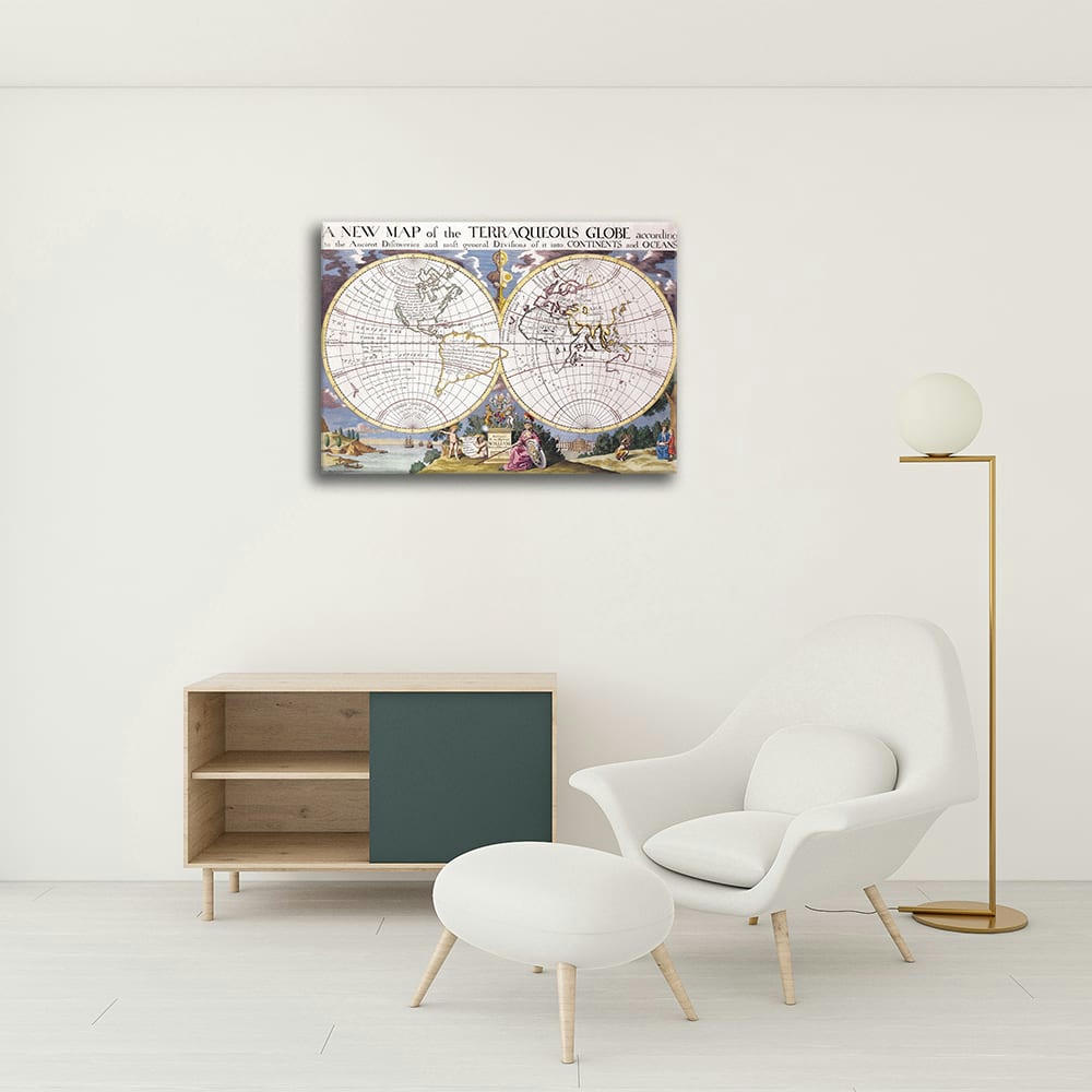 - Tableau - Cartographie ancienne Carte No. 15 40x50cm