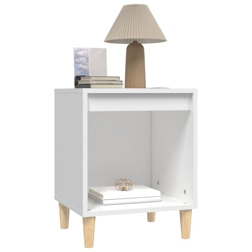 NNEVL Bedside Cabinets 2 pcs White 40x35x50 cm