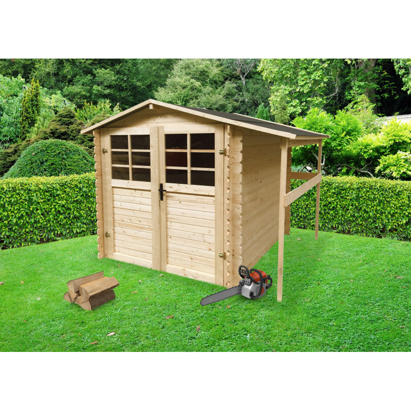Abri de jardin en bois Traditionnel 19 mm 1,98 x 1,98   0,5 m SOLID