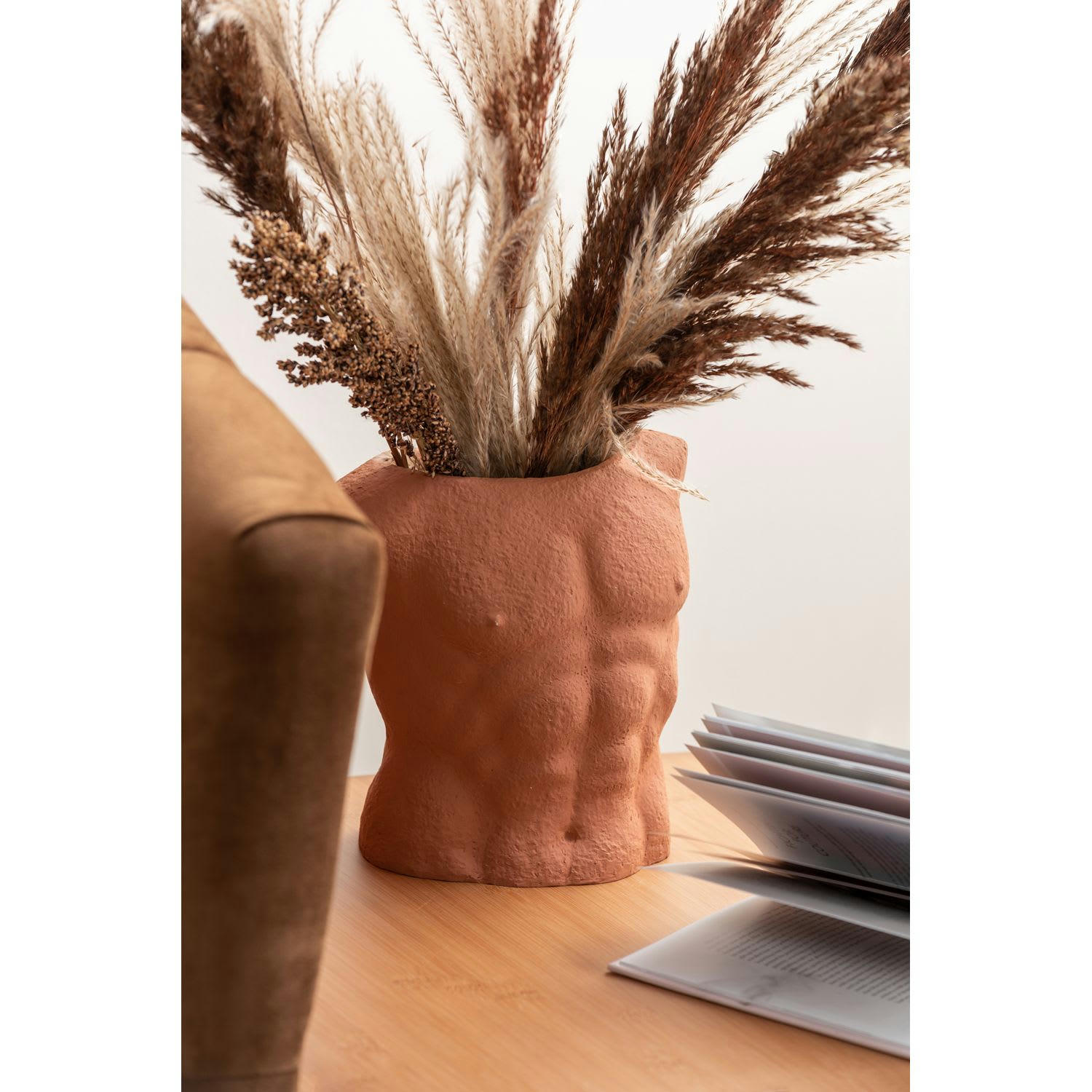 MALE - Vase cache pot en polyrésine modèle terracotta