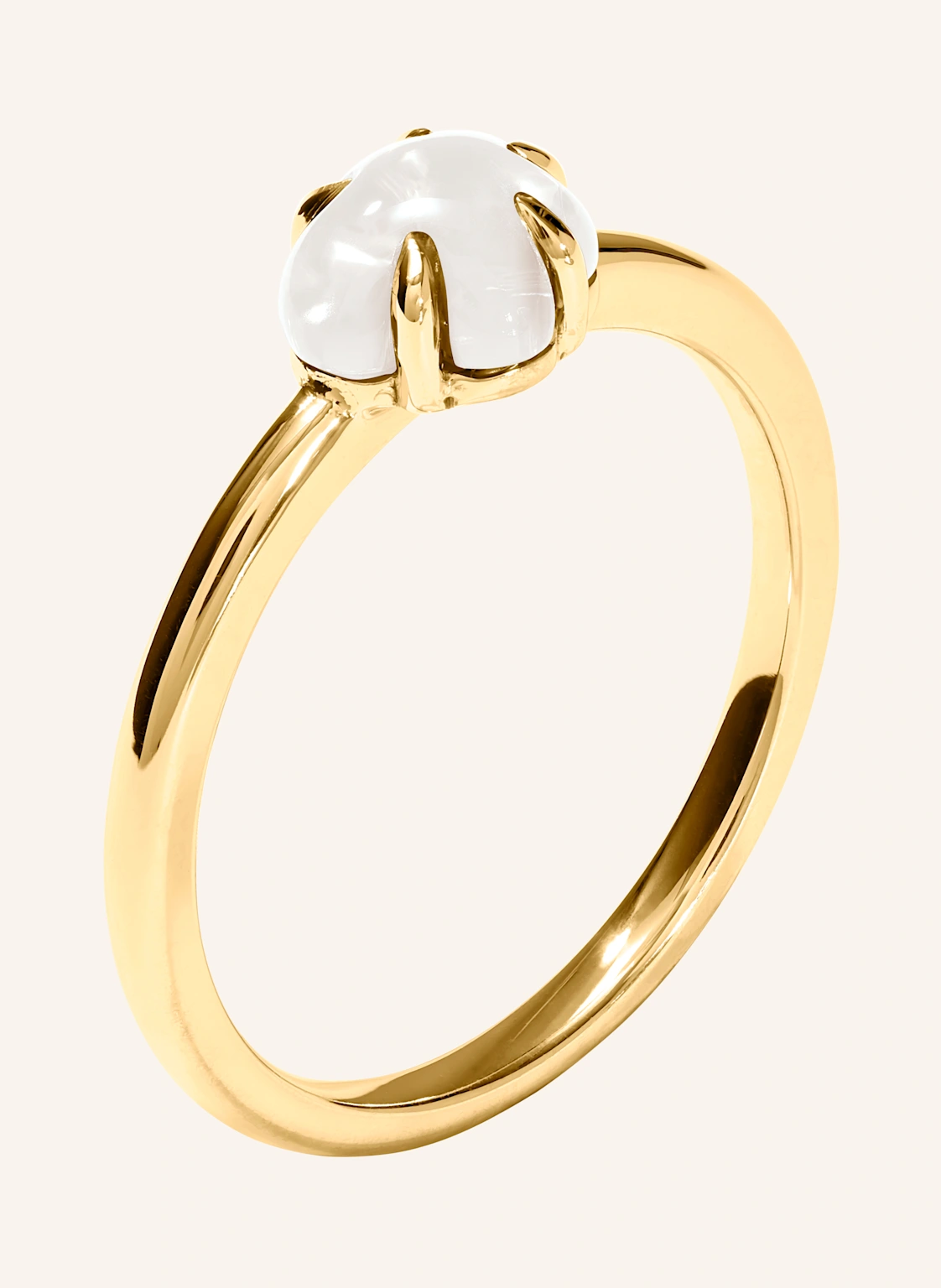 VIERI Ring WOLKE MILCHQUARZ MITTELGROß