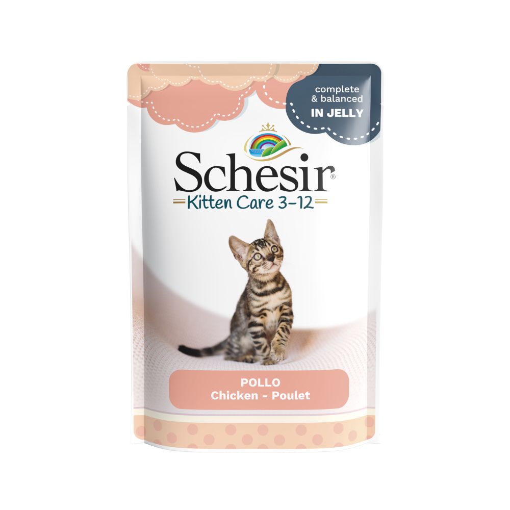 Schesir Kitten Jelly Pouches 6 x 85g