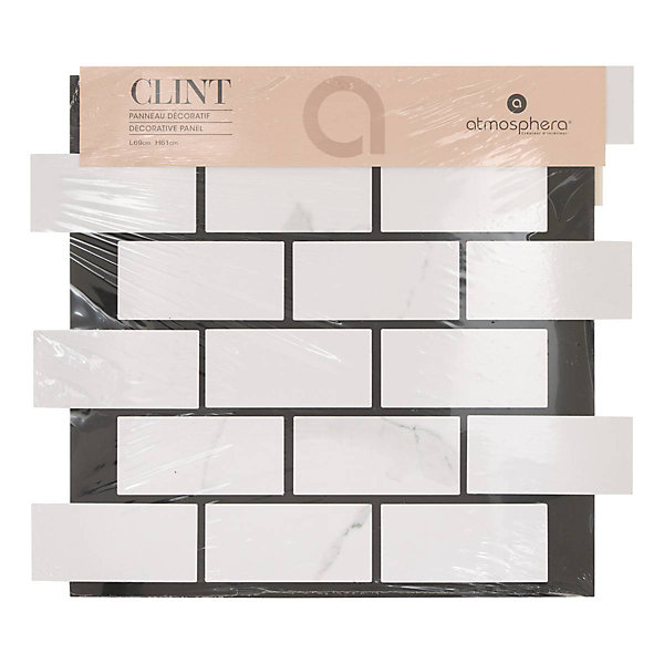 Panneau décoratif mural Clint gris 61x69cm - Atmosphera
