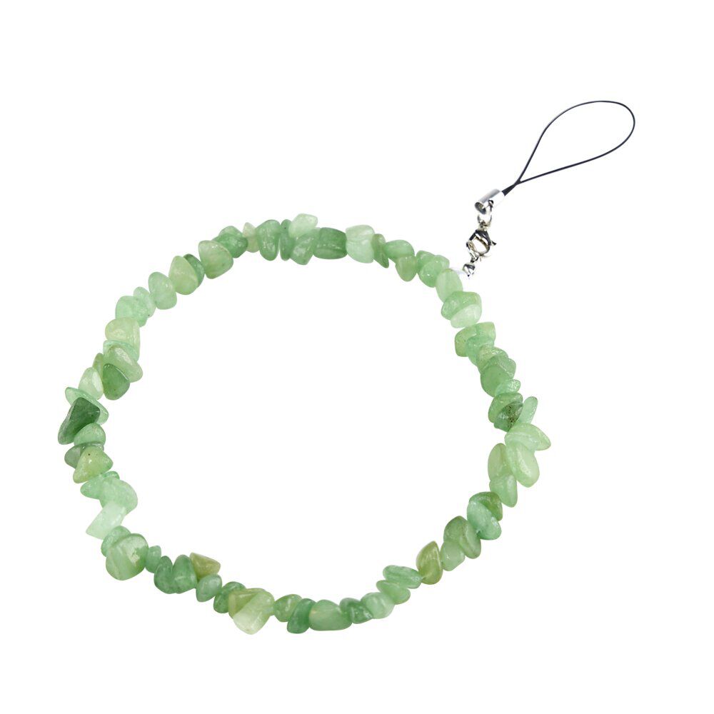 Bracelet chaÎne de téléphone perle lithotérapie L15cm (3 modèles)