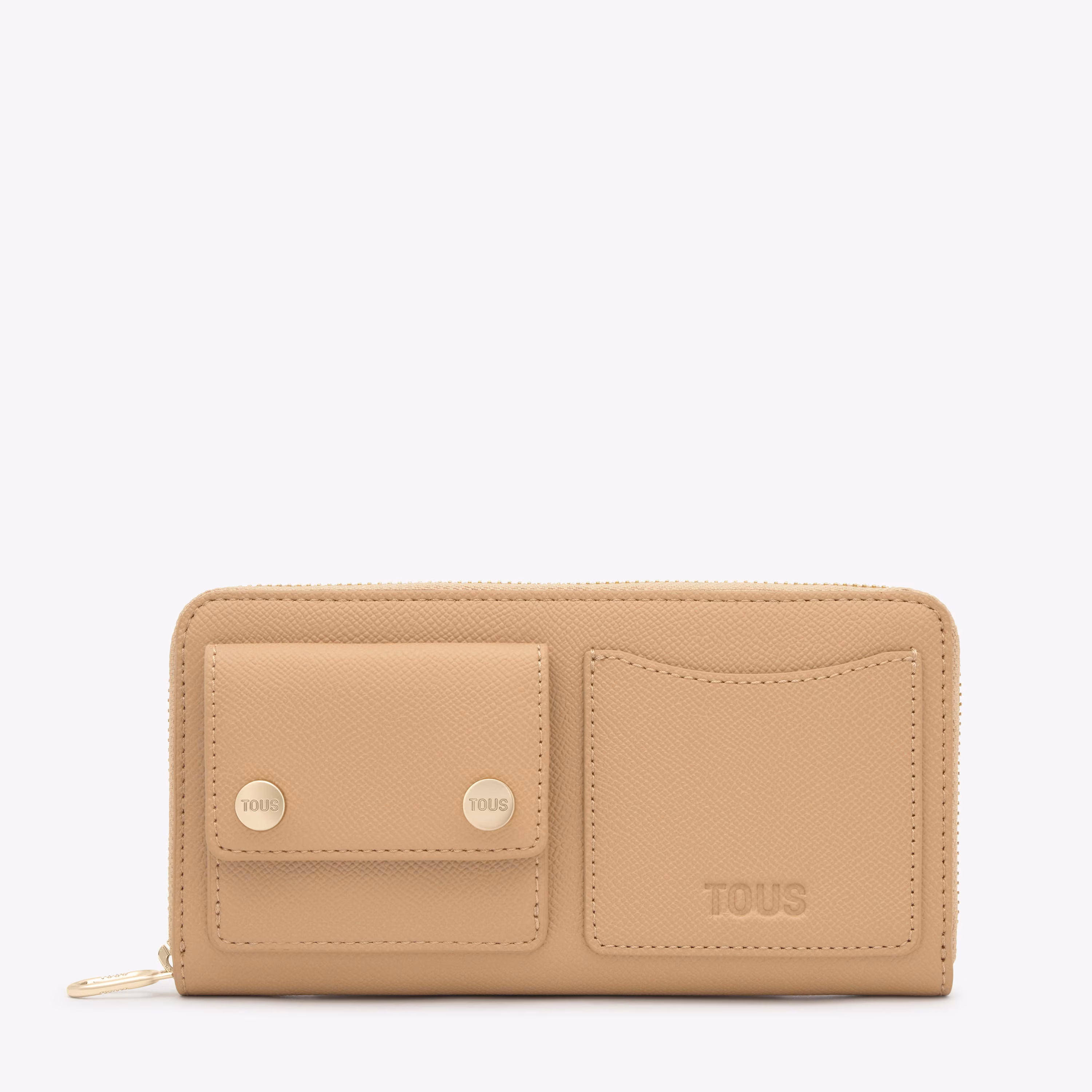 Billetera mediana arena Audree Pockets