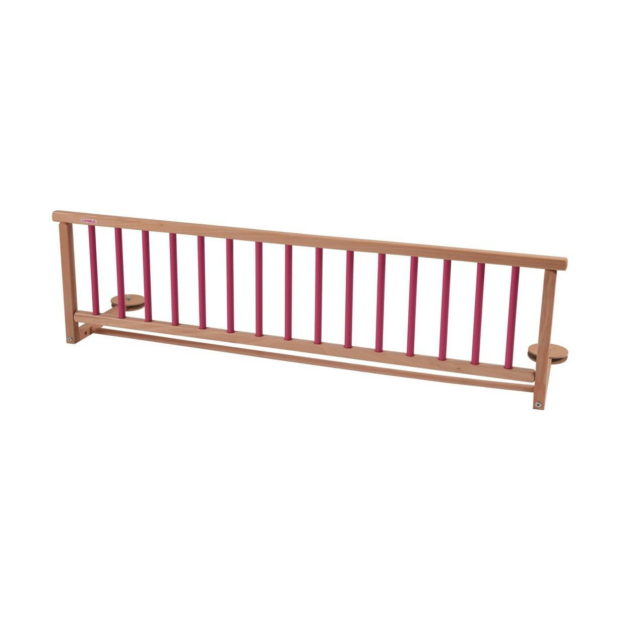 AUDREY - Barrière pour lit junior hybride en bois bicolore fuchsia 127x35cm