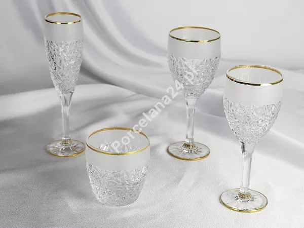 Kpl. kieliszków do wina czerwonego 320 ml (6szt) Bohemia Jihlava - Nicolette Gold 4SB.NIG.028757