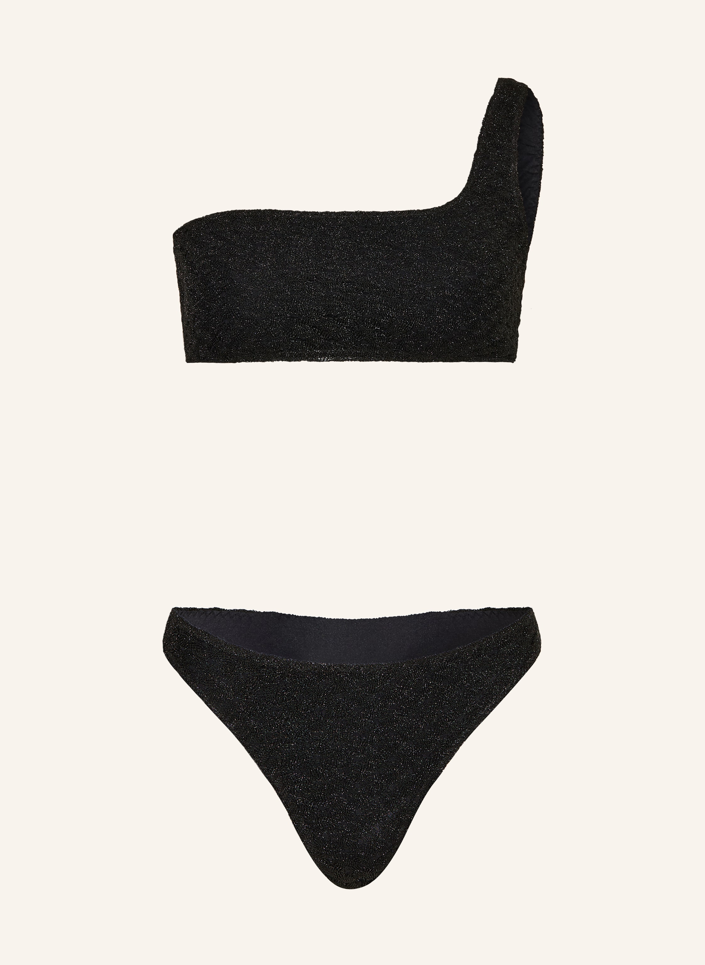 MISSONI One-Shoulder-Bikini mit Glitzergarn