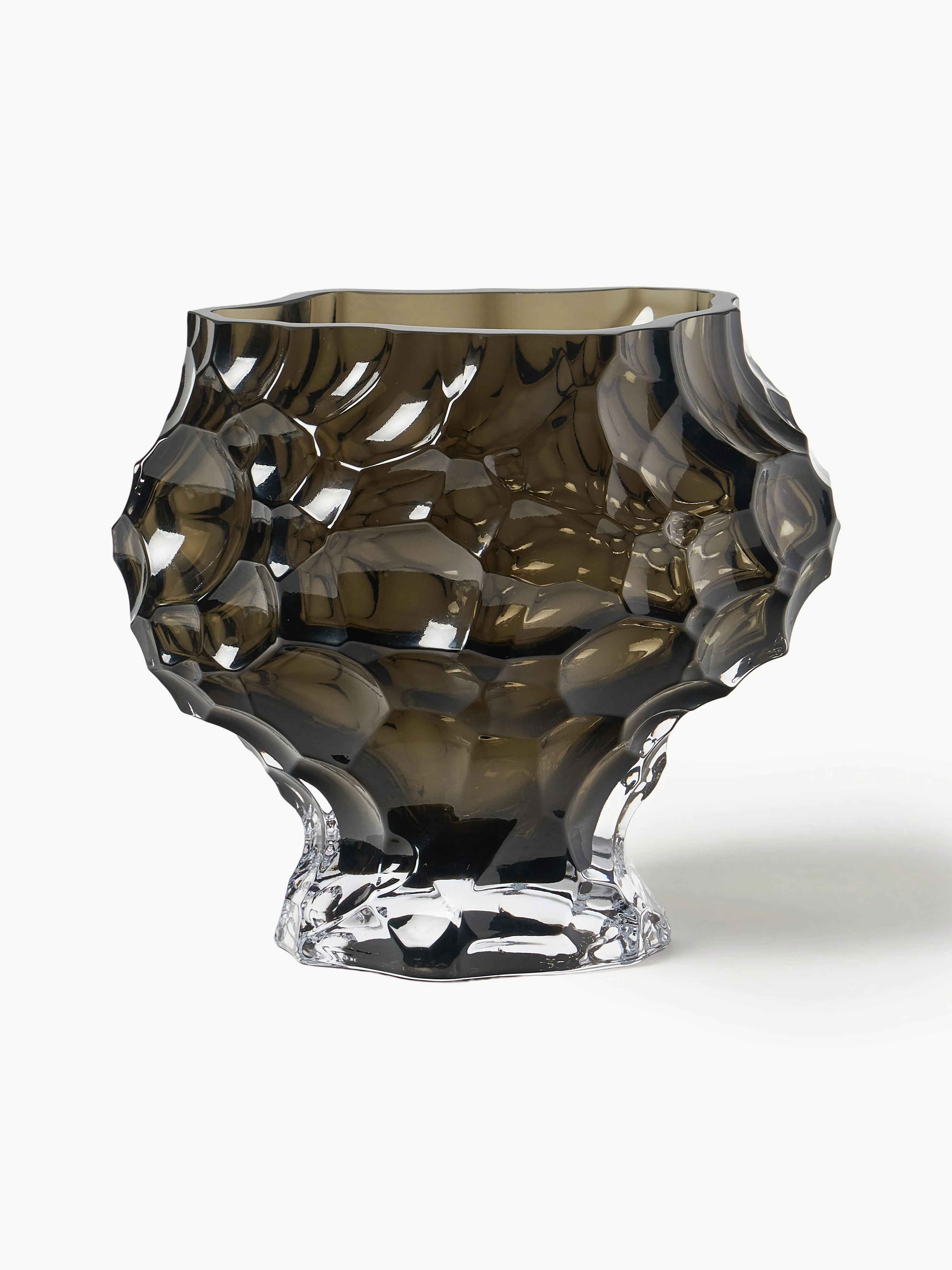 Mundgeblasene Glas-Vase Canyon, H 18 cm