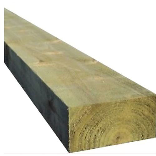 Pack de 2 traverse en bois Pin Traité Vert 12x22x200 cm