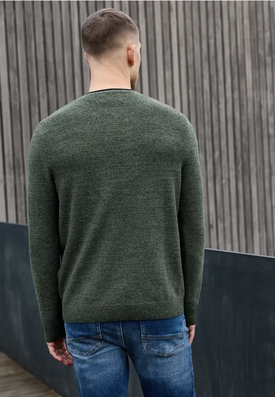 Crewneck Strukturpullover