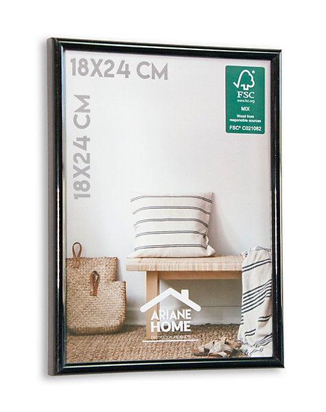 Cadre plastique gallery Ariane Home noir l.18 x H.24 cm