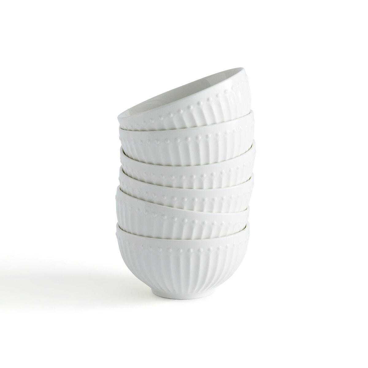 Lot de 6 bols en porcelaine, Jewely