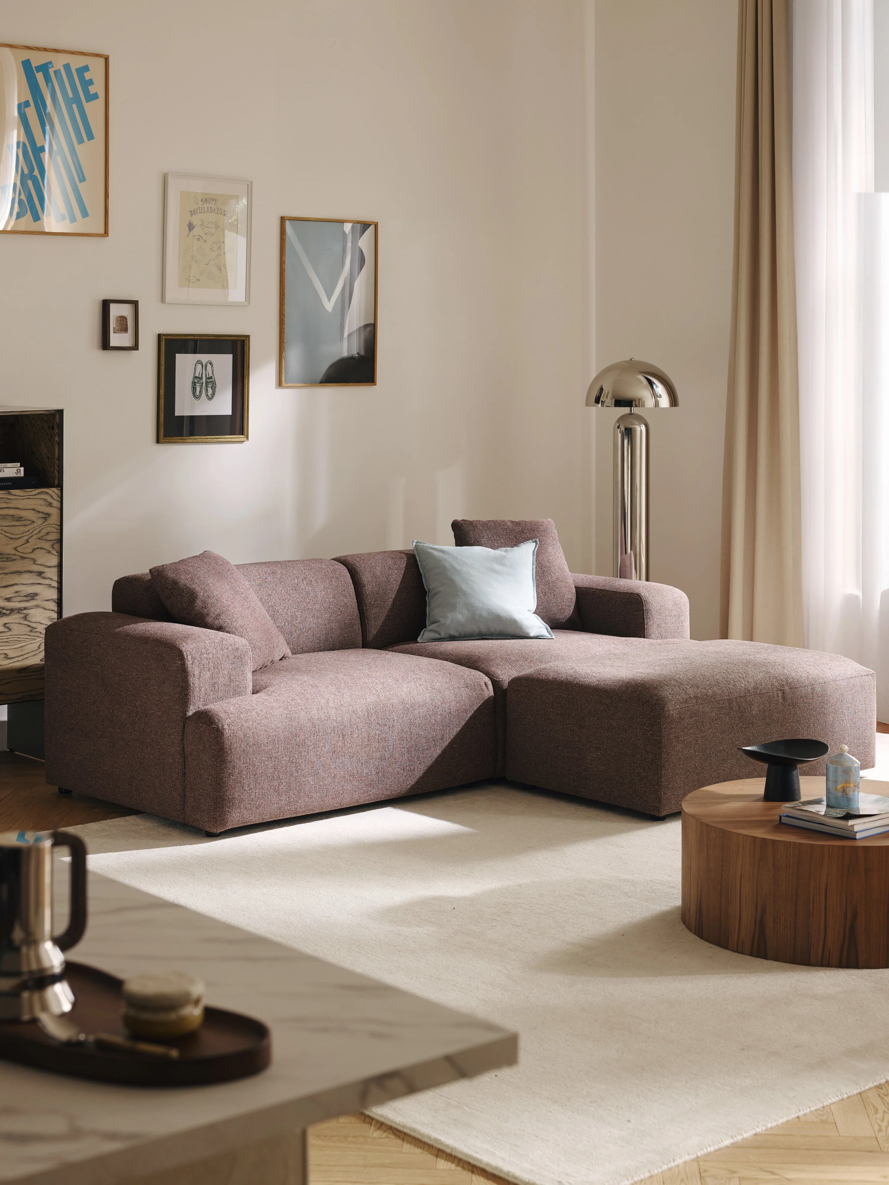 XL Sofa-Hocker Melva, B 116 x T 72 cm
