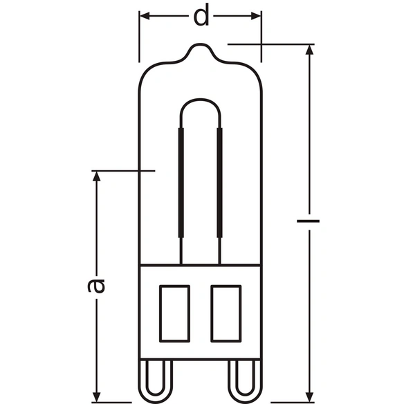 Halogenlampen »HALOPIN® OVEN«, 40 W, G9, warmweiß