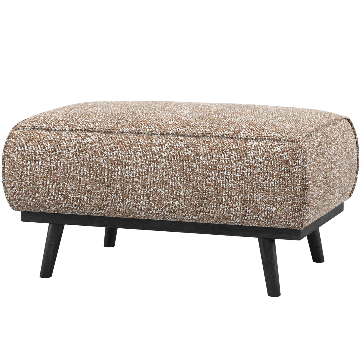 WOOOD hocker Statement - Polyester - Lichtbruin Melange - 40x80x55