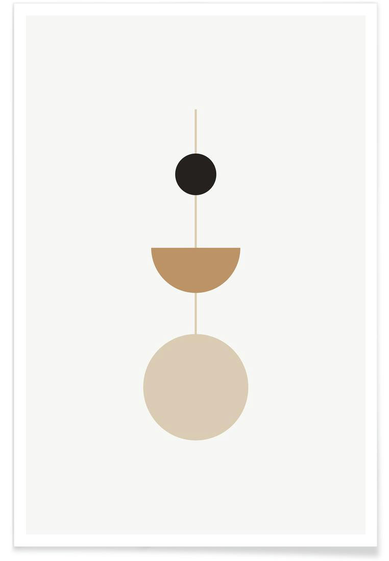 PENDULUM - Affiche blanc & blanc ivoire