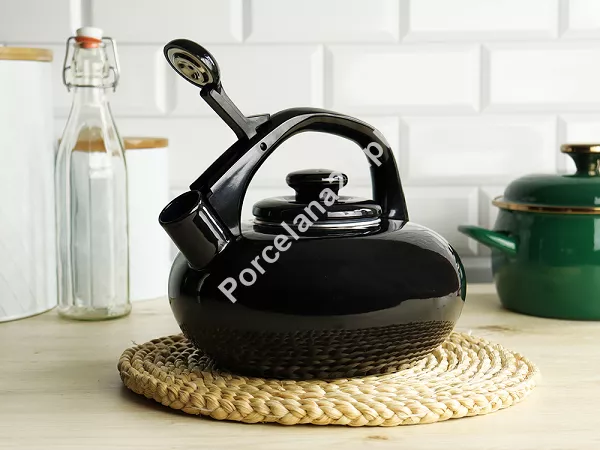 Czajnik emaliowany 2,5 L Forchetto - Luna Nero 1FO.CZA.1109