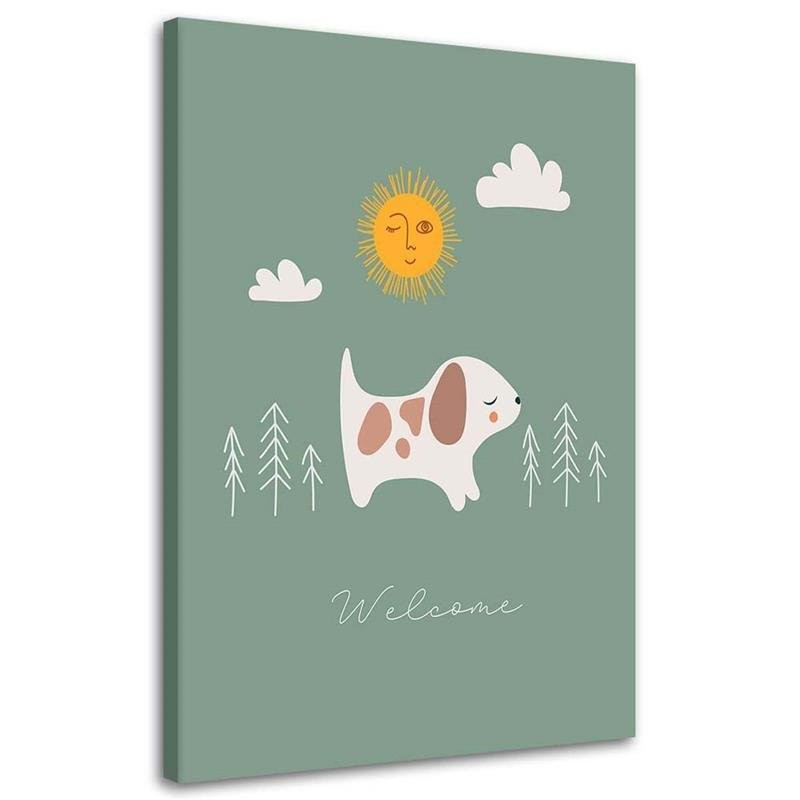 Feeby Obraz na płótnie Spacer z psem 40x60