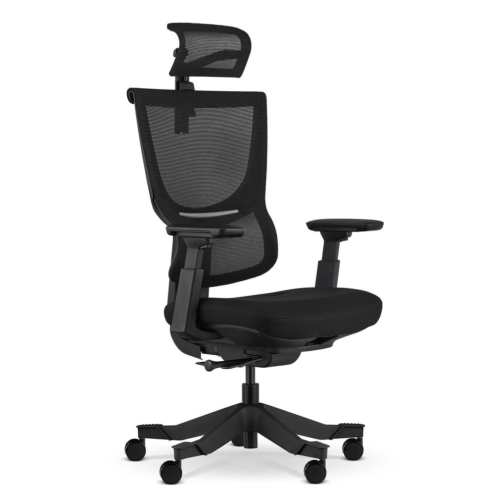 Fotel ergonomiczny Vigo czarny tkanina/siatka