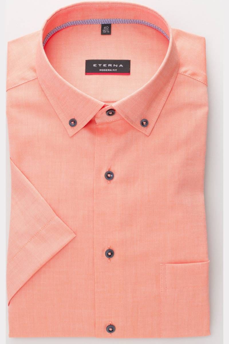 ETERNA Modern Fit Hemd orange, Einfarbig