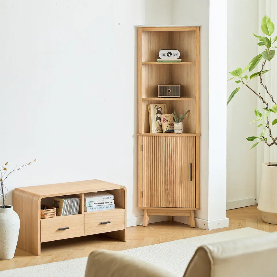 Meubel met 3 houten schoenladen