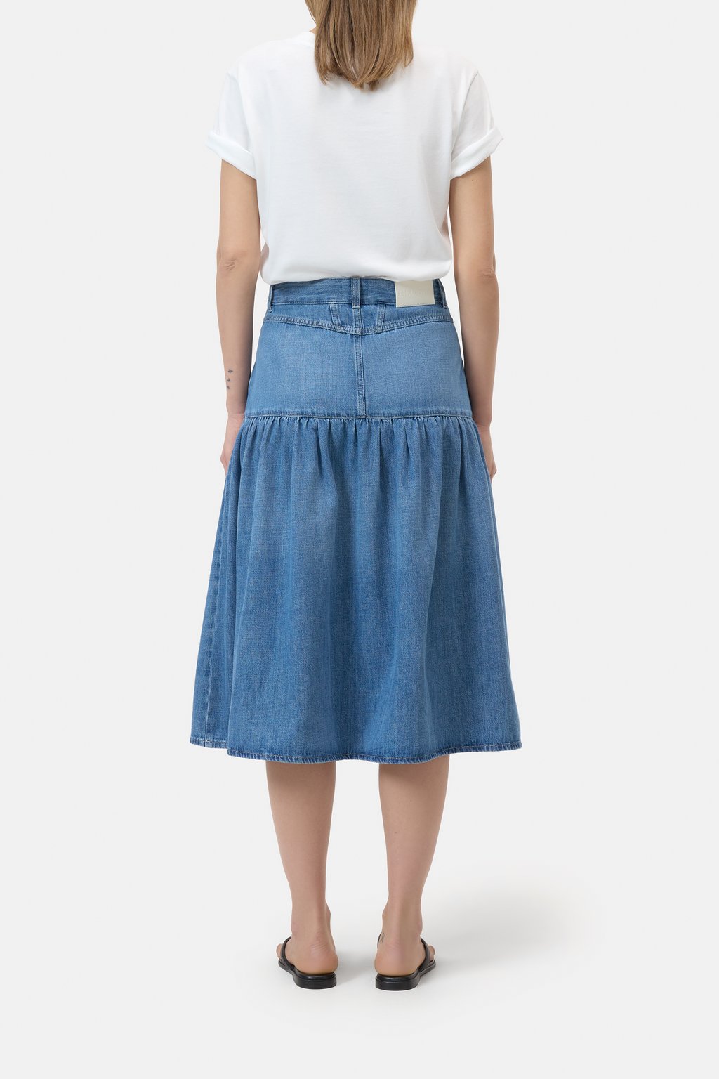 Ausgestellter Denim-Rock
